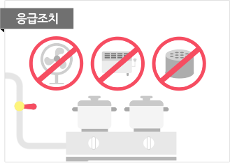 응급조치로 전기기수 사용 절대금지