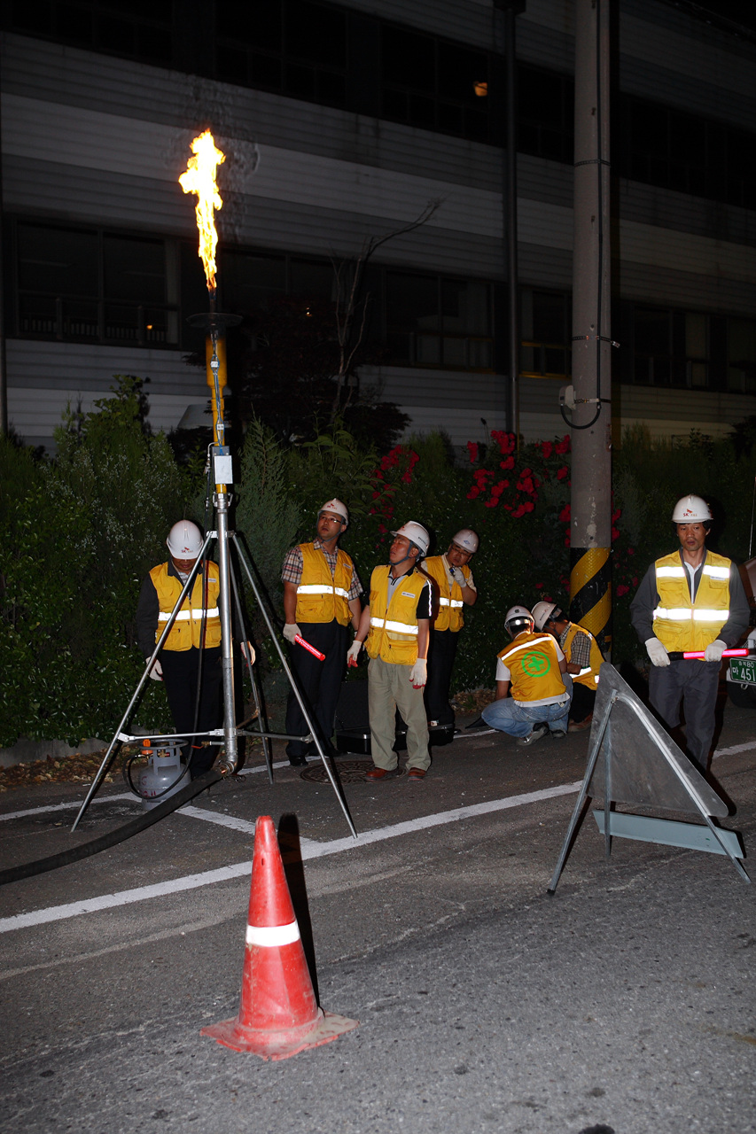 청주도시가스, 우기대비 야간 비상출동 훈련 (5/30)