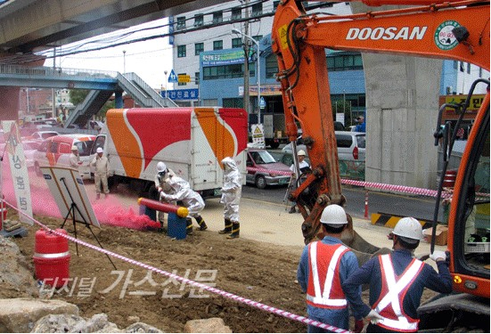 부산도시가스, 가스사고예방 비상훈련