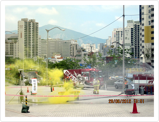 부산도시가스, 합동 전사 비상훈련 실시