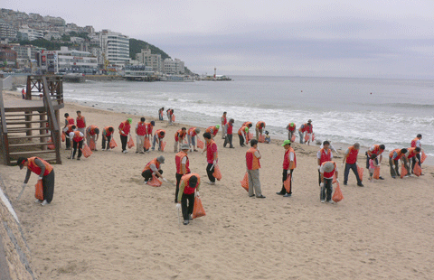 해운대 환경정화 봉사활동