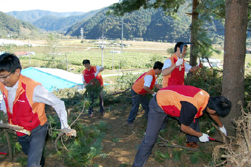 강원도시가스, '나눔의 동산' 방문, 동절기 준비 지원 (10/09)