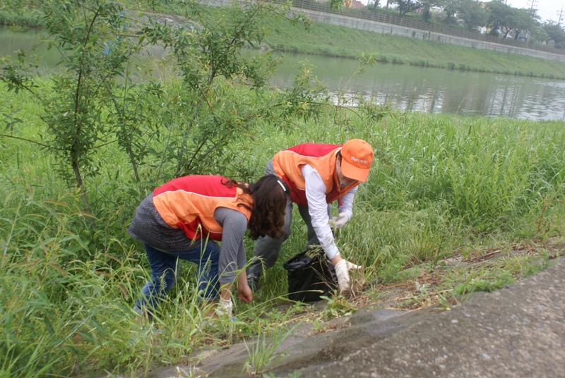 전남도시가스, 순천시 동천수변공원 정화 활동 